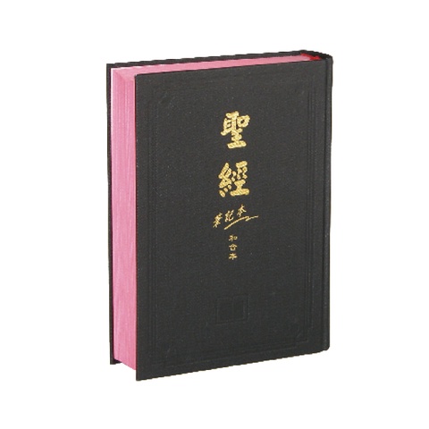 中文聖經 (20 × 14.和合本.筆記型.神版.紅字版.黑色.硬面.直書) CU53ARN