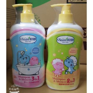 Baan 貝恩 清新雙效 甜心三效藍色地中海 粉紅夢幻 洗髮沐浴乳400ml