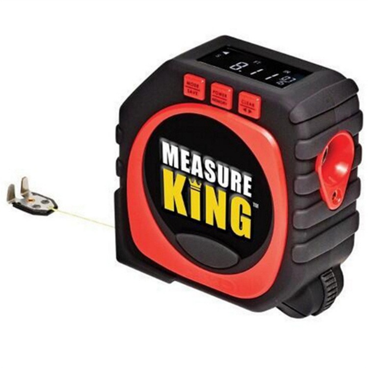 智慧測量神器Measure King 3-in-1激光測量尺 三合一捲尺 LED數字顯示屏TV捲尺 萬能捲尺