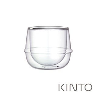伴桌｜KINTO KRONOS 雙層玻璃酒杯 250ml 雙層玻璃杯