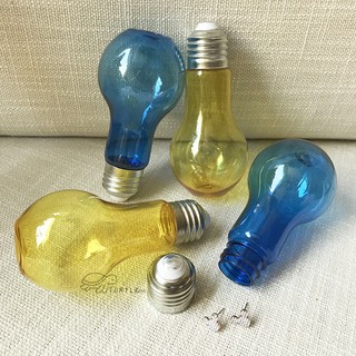 《大信百貨》YB35 燈泡造型 透明糖果罐 分裝罐 分裝瓶 小夜燈造型 燈泡造型 塑料瓶 零食罐，燈泡罐