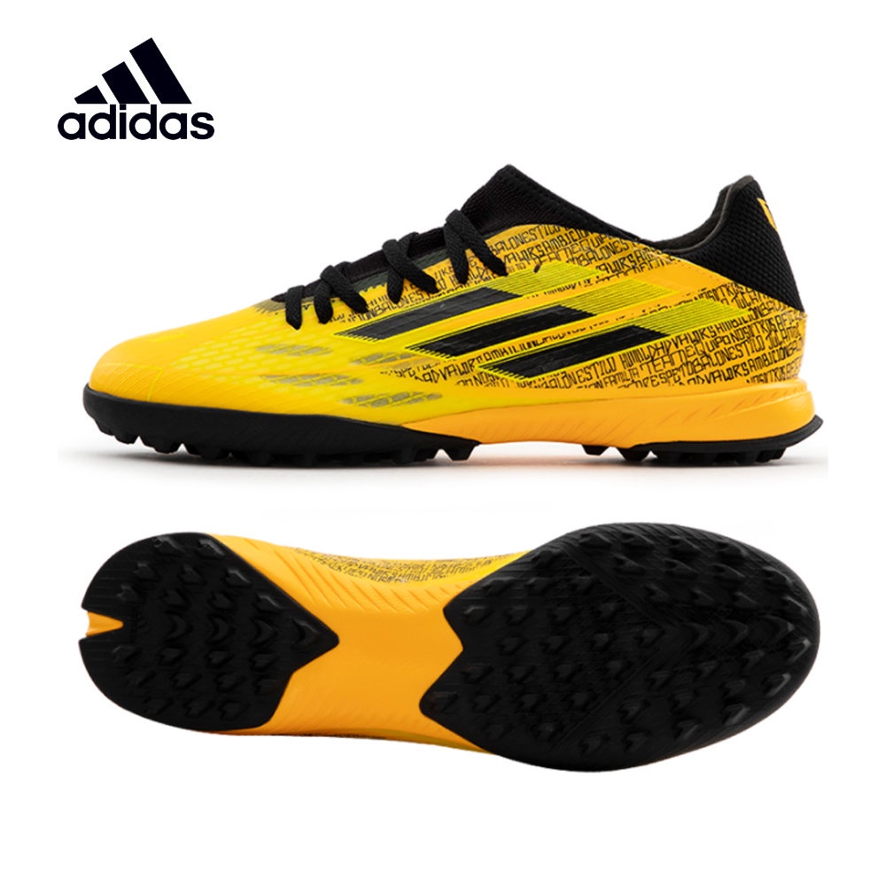 =好了啦要運動=ADIDAS愛迪達X SPEEDFLOW MESSI.3 GW7423 室內外足球鞋 黃 襪套 小碎釘