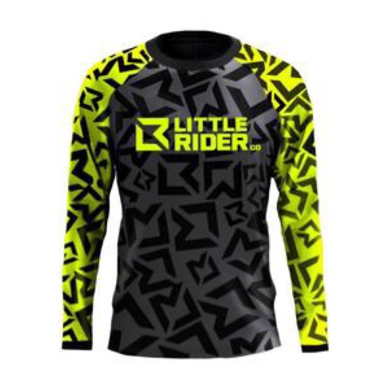 Little Rider 'Classic' Jersey - BMX兒童越野滑步車衣(萊姆綠）Age3現貨