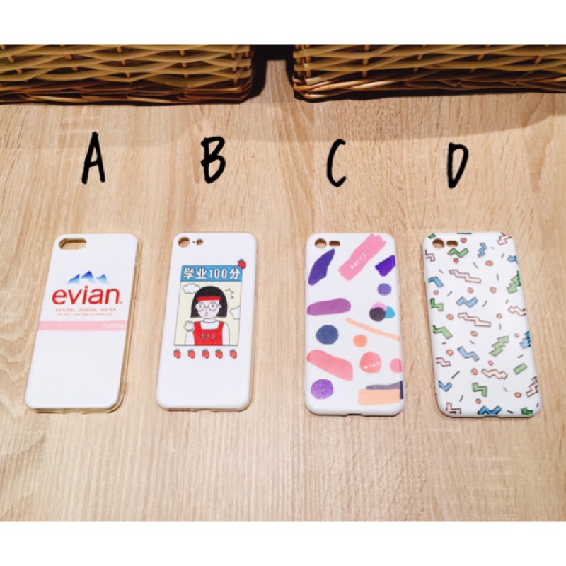 🎉（現貨）iphone6/6s/i7/i8/ix/xs/xr 手機殼 軟殼 學業100 Evian 礦泉水 幾何圖形