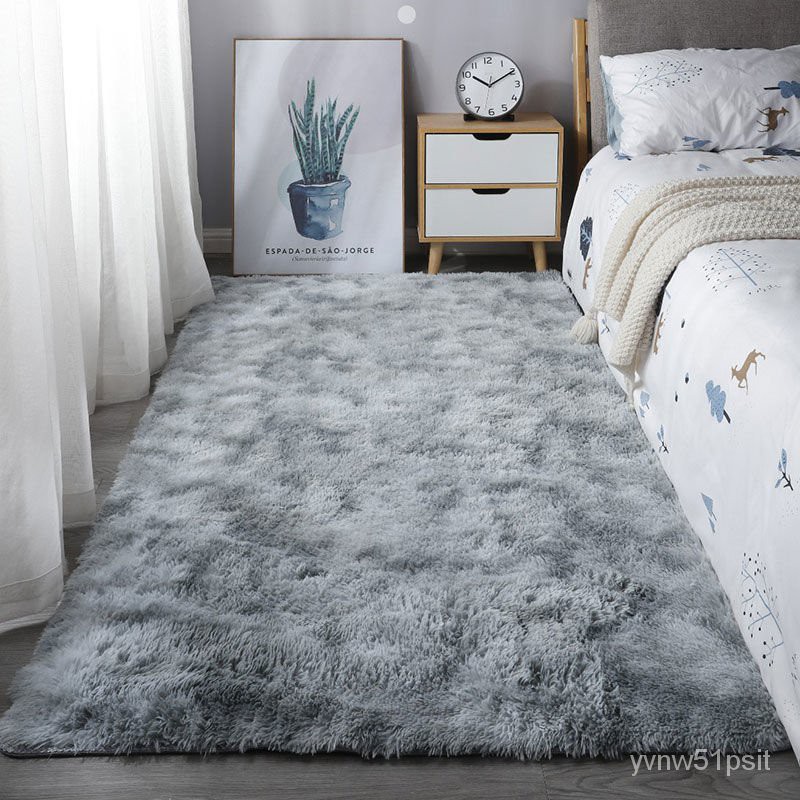 珪藻土軟地墊矽藻土軟地墊軟式珪藻土吸水地墊北歐地毯臥室ins網紅同款地墊長毛絨房間床邊毯地毯客廳滿鋪可愛