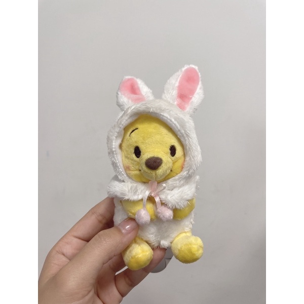 全新現貨 日本迪士尼商店2017年限定 復活節小熊維尼變裝娃娃吊飾 兔子裝維尼