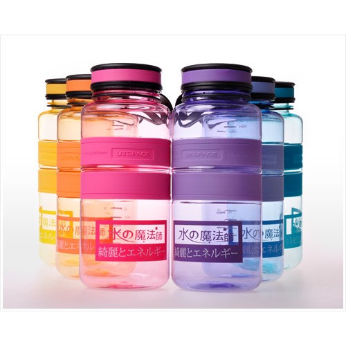 日本技術美國材質UZSPACE負離子抗菌健康水瓶1000ml 多種色!耐摔耐高溫無毒pc水壺耐溫:零下-10度C~9