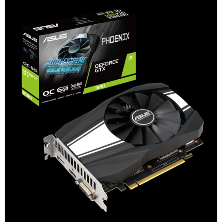 ASUS Phoenix GeForce® GTX 1660 OC 版 6GB GDDR5效能顯示卡