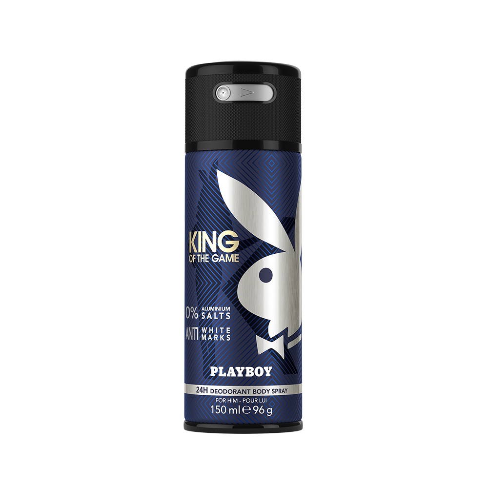 【PLAYBOY】國王皇后經典男性體香噴霧(150ML)｜GISH Beauty 香氛 噴霧 男性香水 經典