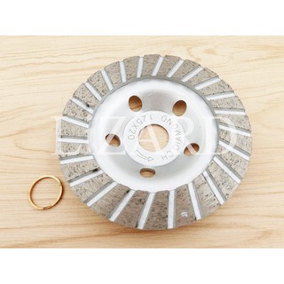 扇形磨盤 5吋 125mm 渦輪型 鑽石磨盤 金剛石磨盤 鑽石磨片 水泥牆面 混凝土