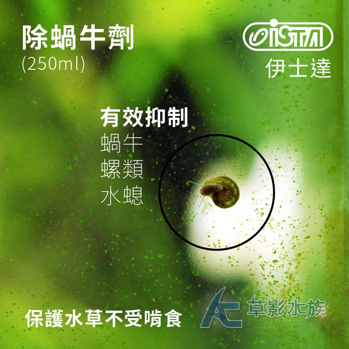 【AC草影】ISTA 伊士達 二代新配方 除蝸牛劑（250ml）【一瓶】除扁螺 去除螺 清潔螺類 除蝸 扁捲 減少蝸牛