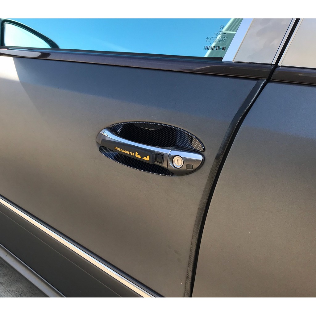 IDFR-ODE 汽車精品 BENZ C-CLASS C-W203 COUPE 車門把手內襯 碳纖紋  MIT