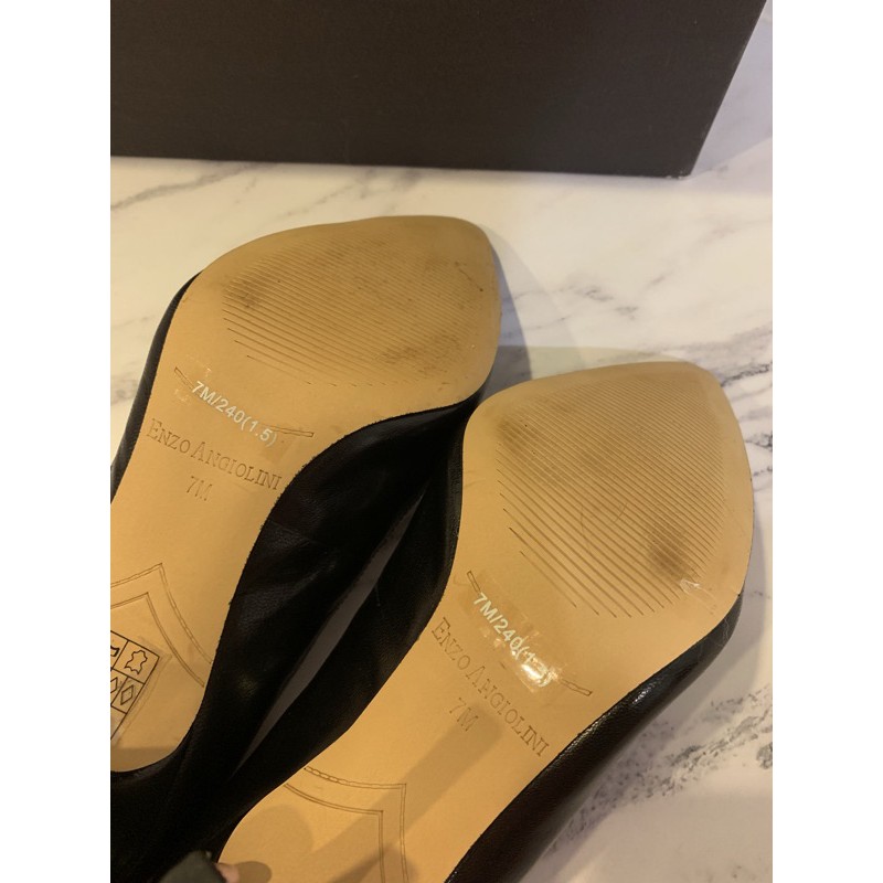 全新專櫃品牌enzo Angiolini 高跟鞋跟鞋黑色 蝦皮購物