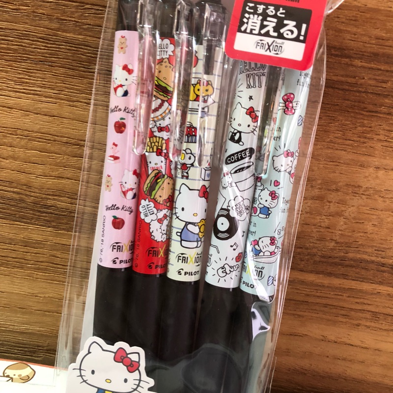 百樂PILOT日本製kitty 擦擦筆一組五款