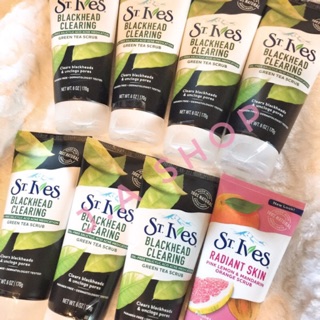 ［J.A shop] 🇺🇸St Ives臉部去角質磨砂膏 綠茶/杏桃/燕麥/橘子檸檬 180ml