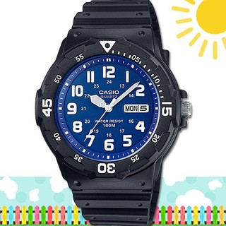 CASIO 時計屋 卡西歐手錶 MRW-200H-2B2 男錶 指針錶 黑 防水100米 MRW-200H