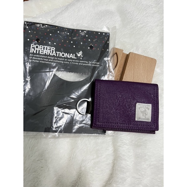 PORTER零錢包-鑰匙包、卡片夾（紫色