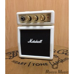 【羅可音樂工作室】Marshall 攜帶式 迷你吉他音箱 小音箱 MS-2W 白色