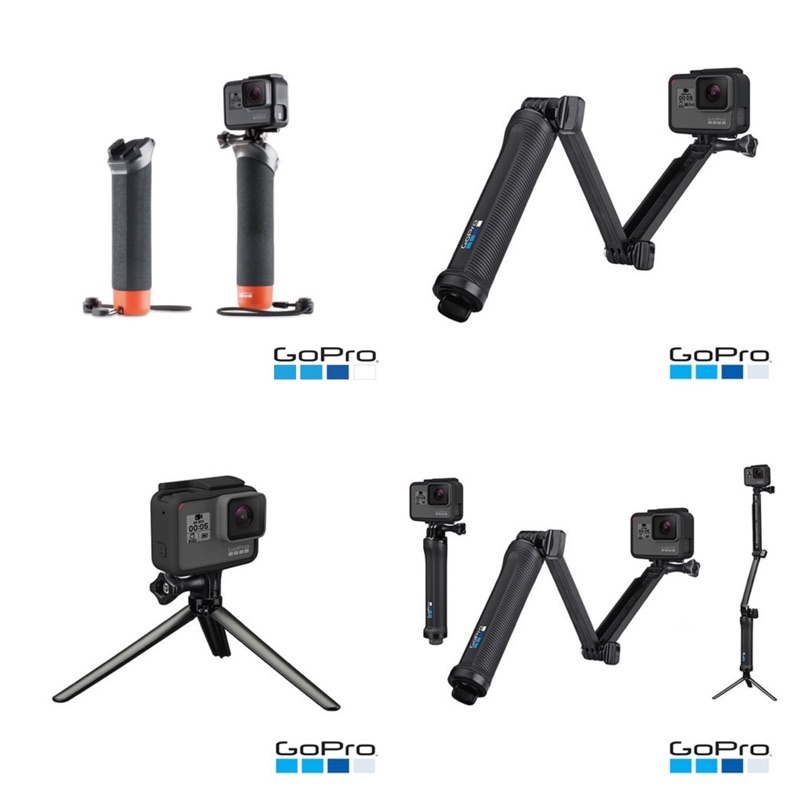 Gopro原廠3 Way三向多功能手持桿三折棒afaem 001 浮力棒afhgm 002 蝦皮購物