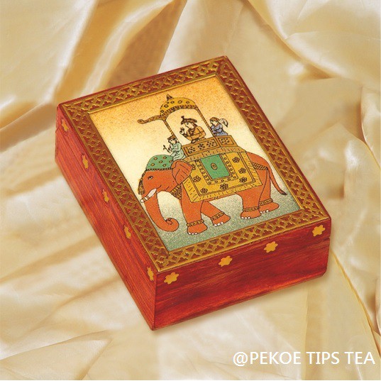 【PEKOE TIPS TEA】印度大吉嶺茶葉Darjeeling●寶石彩繪禮盒包裝◎五盒特價組2450元◎預購