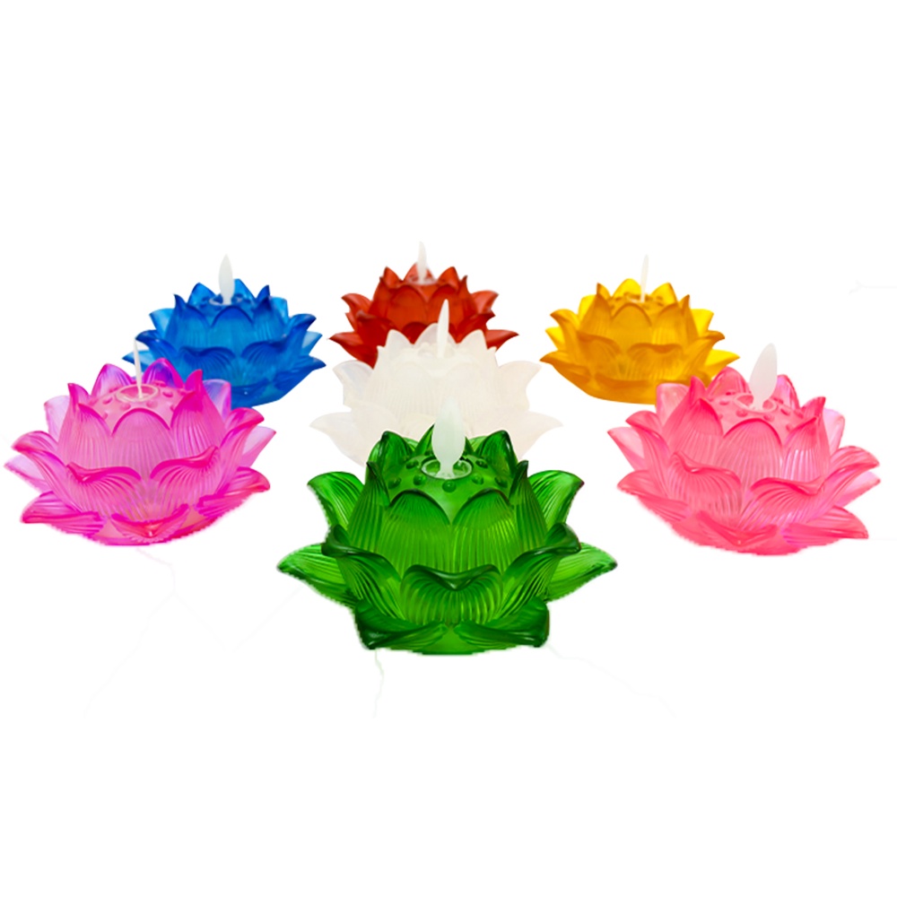 新韻傳音 蓮華心燈精品蓮花飄飄燭 開花款 共七色可選蓮花造型電子蠟燭蓮花燈佛具用品led燈d350 蝦皮購物