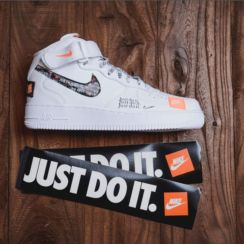 air force 1 custom just do it