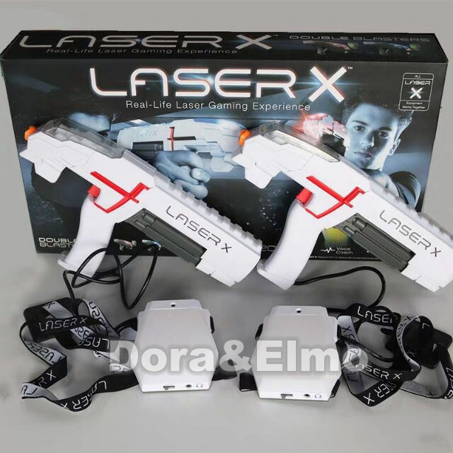 【台灣現貨附電子發票】Laser X 小型槍 射程60米 雷射槍 射擊玩具 兒童玩具 多人對戰