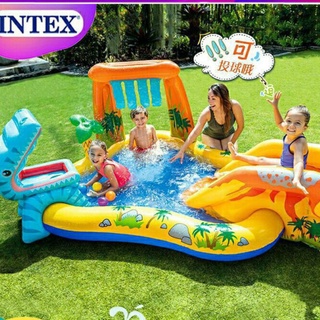 Intex 水果樂園 泳池 城堡 5折 特價3天 公主 恐龍 泳池 溜滑梯 侏羅紀 泳池 游泳池 戲水池 充氣遊泳池