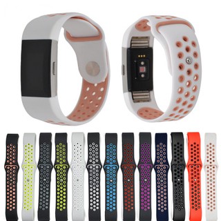 雙色 矽膠 智能運動 Fitbit charge 2 腕帶 charge2 更替換錶帶 大小號 橡膠 男女時尚手環錶帶