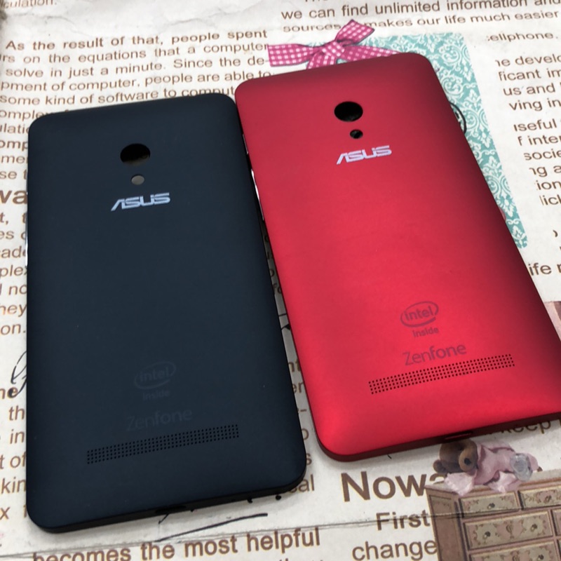 華碩zenfone5 原拆電池蓋 紅色有暇疪