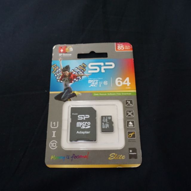 廣穎 SiliconPower 64GB MicroSDXC UHS-1 Class10 記憶卡 (附轉接卡)