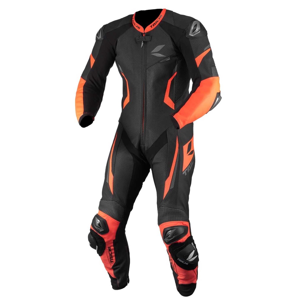任我行騎士部品 TAICHI NXL307 黑螢光紅 連身皮衣 一件式皮衣 太極