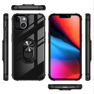 蘋果13軍士亞克力指環適用iPhone13pro max手機殼CD紋車載透明手機殼13 mini