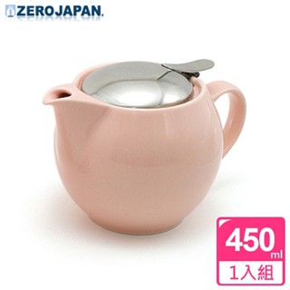 ZERO JAPAN 典藏陶瓷不鏽鋼蓋壺(桃粉紅)450cc