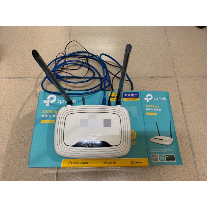 TP-Link TL-WR841N 九成新二手wifi router MOD 無線網路分享器