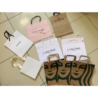 專櫃紙袋 Lancôme, 小ck, Kate spade, 星巴克, CITIZEN, ANVI studios