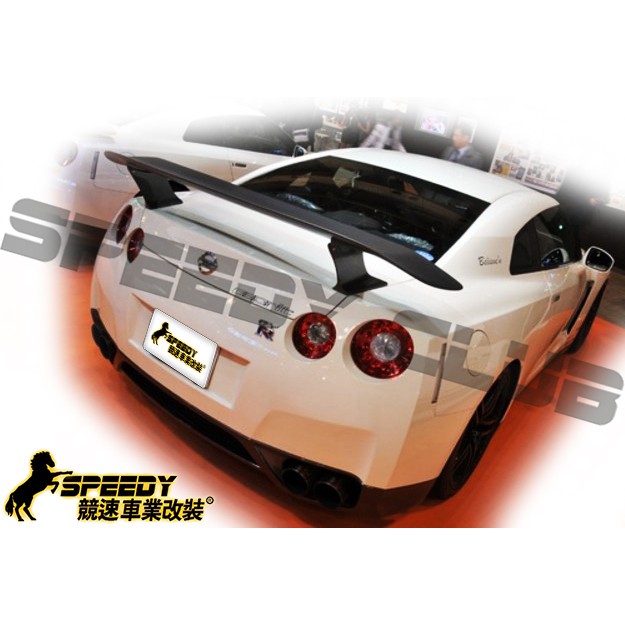 競速speedy Nissan Gt R R35 Gtr 碳纖維carbo 尾翼 蝦皮購物