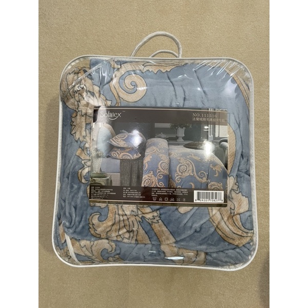 好市多[softitex] 法蘭絨刷毛床具組4件組，雙人床包被套枕頭套組(僅用一次)新竹市可自取