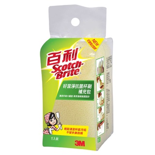 3M 好潔淨抗菌杯刷補充包1入裝-1PC個 x 1【家樂福】