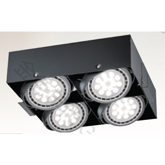 無邊框方型盒燈 崁燈 LED AR111 4燈 7晶 /12晶 高亮燈珠 崁入開孔31.1*31.1公分