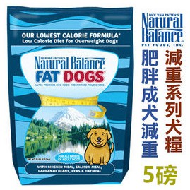【汪喵王國】美國NB．Natural Balance．肥胖成犬減重調理配方【5磅(2.27KG)】