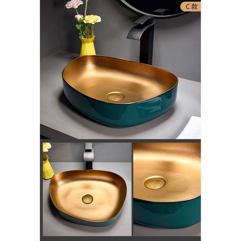 金属エナメル 北ヨーロッパ式 芸術 台盆 高級 洗面台 【公式通販】