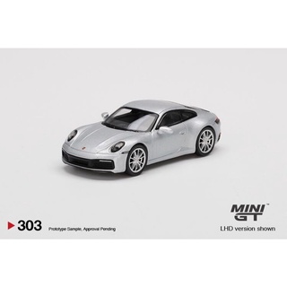 1/64 MINI GT 911 保時捷Porsche 911 992 Carrera 4S GT合金汽車模型 303
