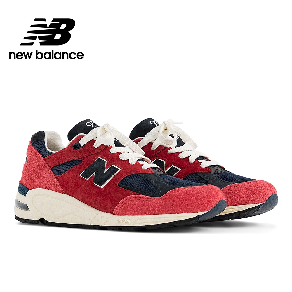 【New Balance】 NB 美製復古鞋_中性_紅黑藍_M990AD2-D楦 990