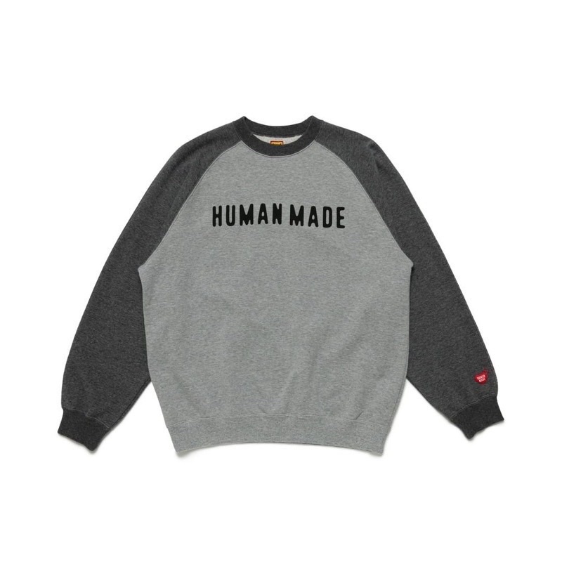 Human made Raglan Sweatshirt 雙色 拼接 長袖