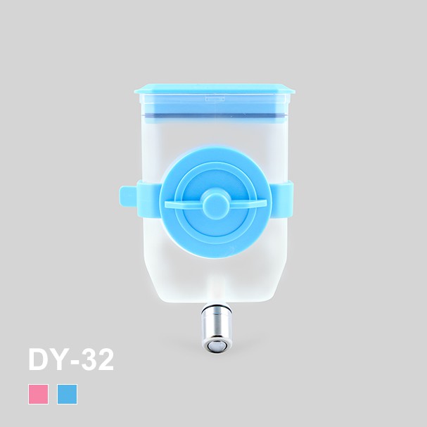 【台灣製造】掛籠式寵物飲水器200cc(手提籠專用/中小型犬貓適用) DY32 (2色可挑選)滾珠飲水器