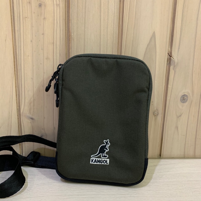 KANGOL CROSSBODY BAG MINI 側背小包 墨綠 側背包 背包