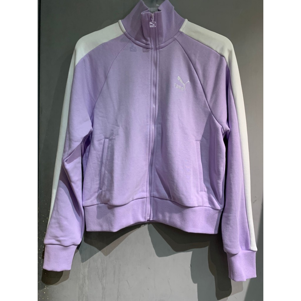 PUMA 流行系列 運動外套 女 T7立領外套 紫白 穿搭 透氣 休閒外套 53007916