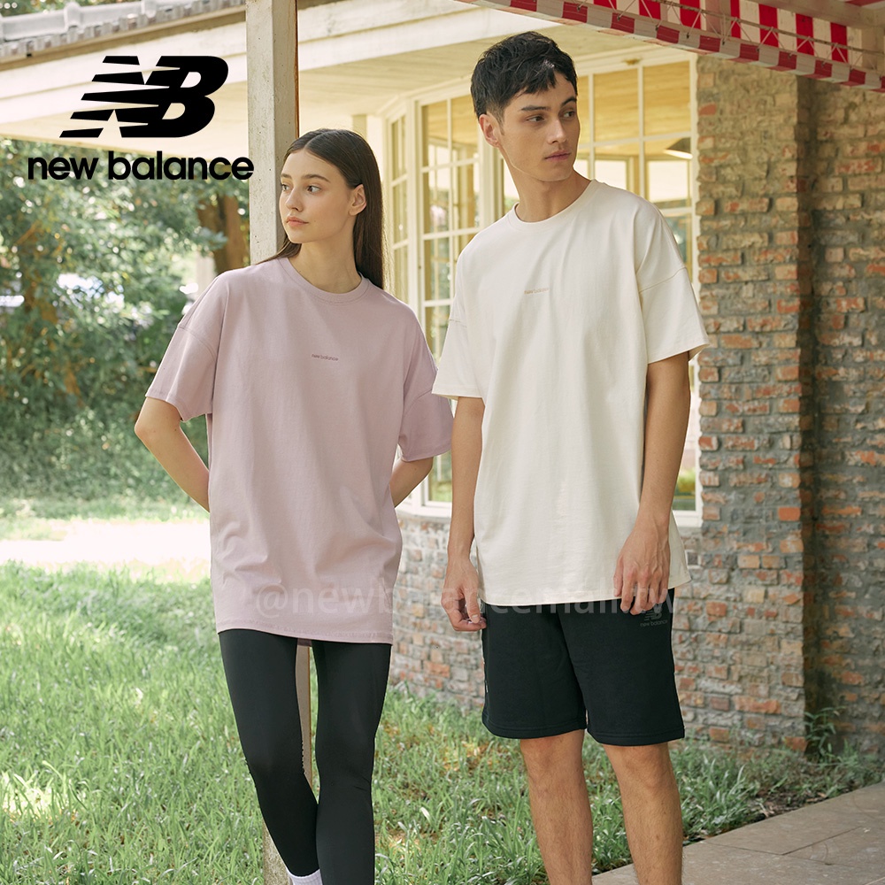 【New Balance】 NB 短袖上衣_女性_煙燻粉_AWT23556VSW