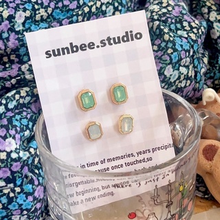 sunbee 現貨 正韓 小寶石耳環 S17
